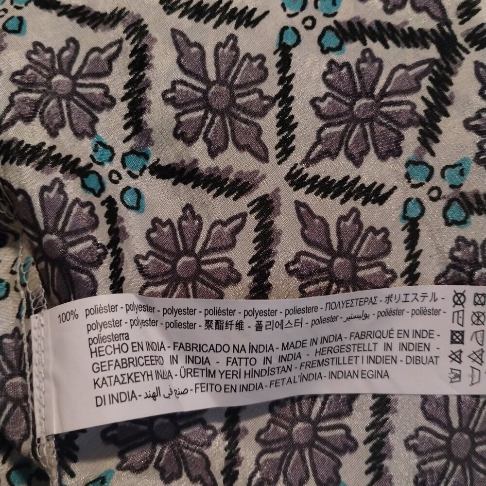 Zara Women's Printed Longline Kimono Size XS-S Cover Up Summer‎ Beach Bohemian - Picture 6 of 6